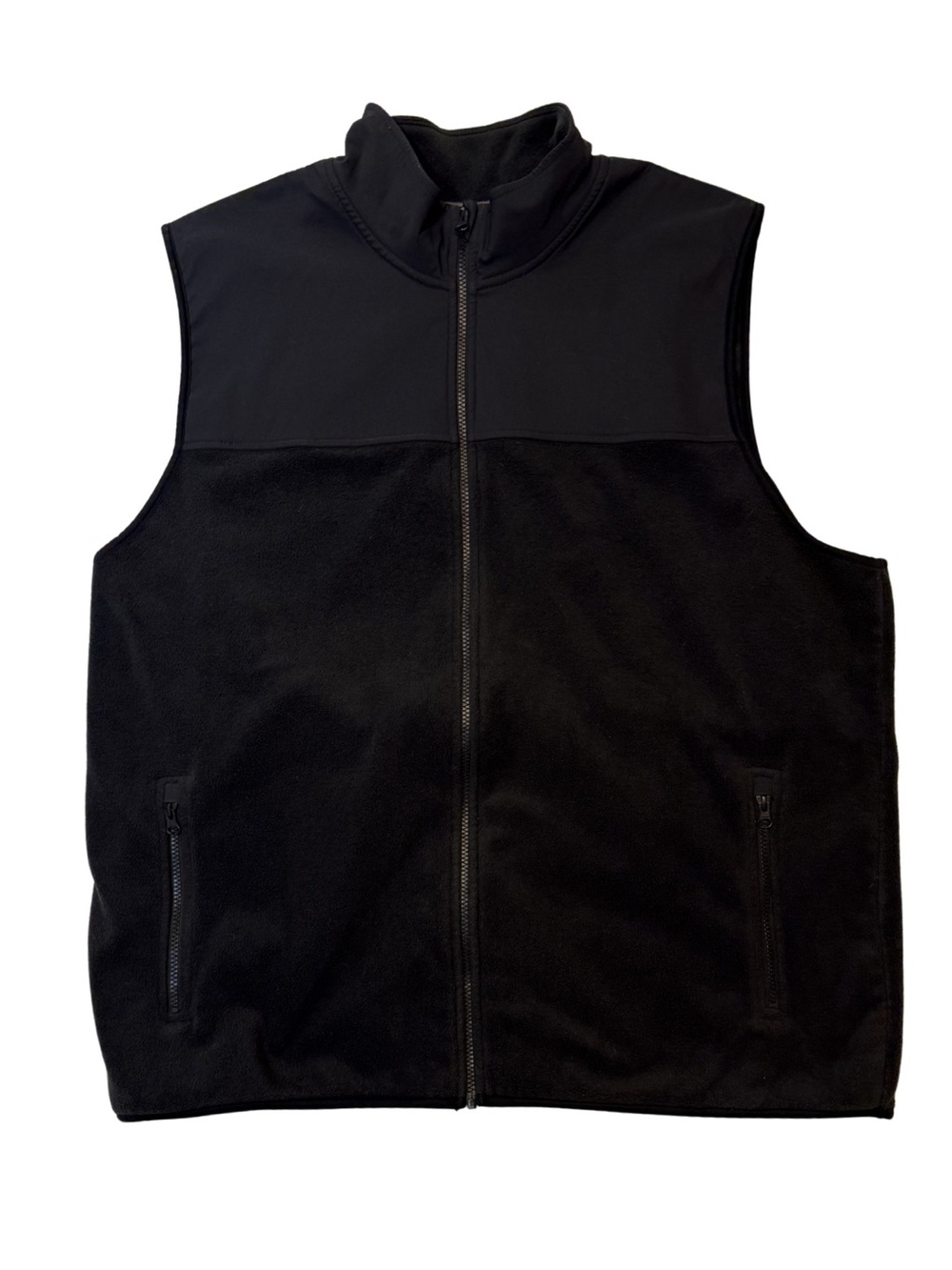 WindRiver Black Full Zip Fleece Softshell Vest 3XL Men’s Outdoor Hiking Casual - Picture 2 of 6